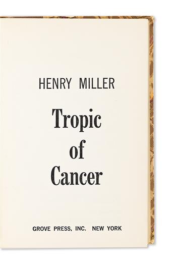 Miller, Henry (1891-1980) Tropic of Cancer, Signed Limited Edition.